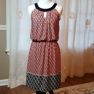 Red and Black Dress